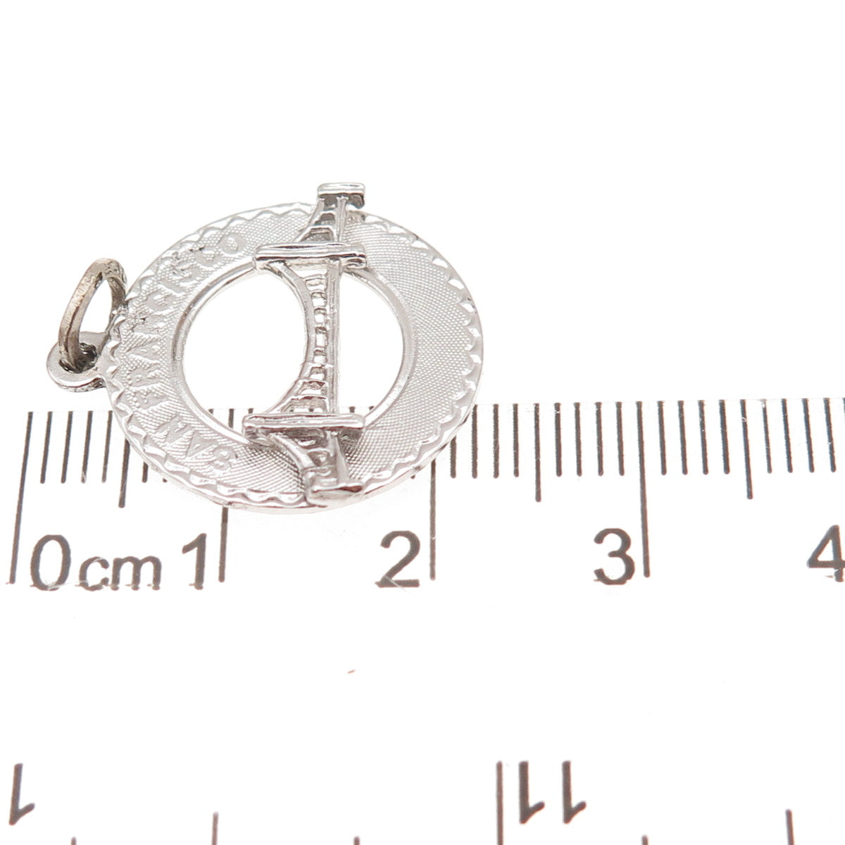 Crea 925 Sterling Silver Vintage SF Golden Gate Bridge Charm Pendant