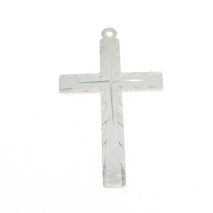 TRU KAY 925 Sterling Silver Vintage Cross Religious Pendant