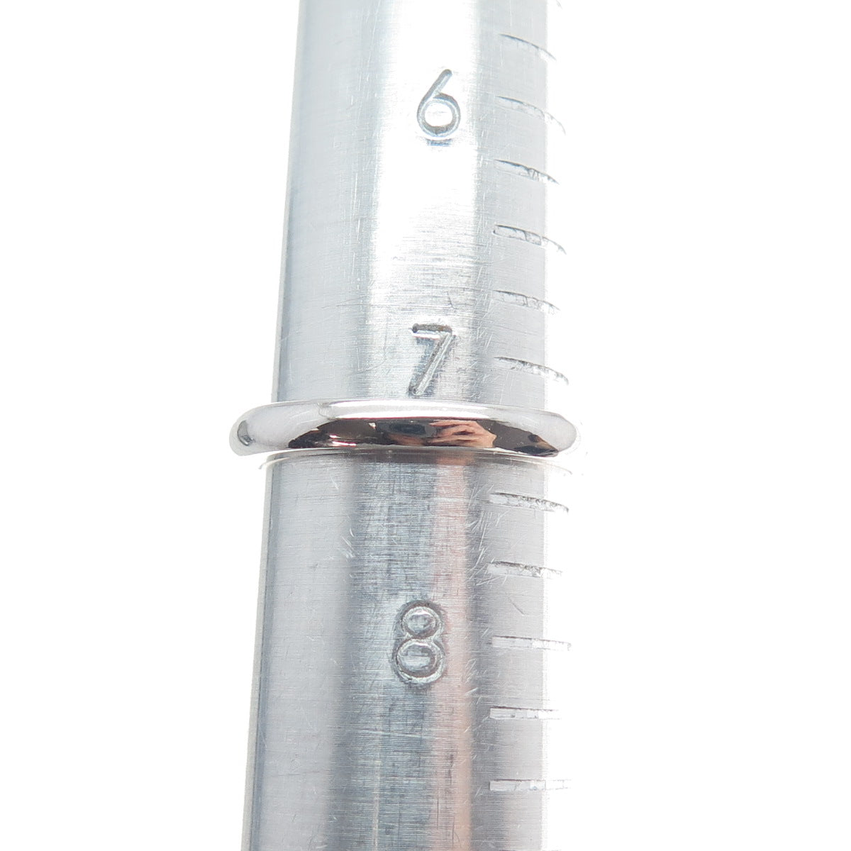 DSMK 925 Sterling Silver Oval-Cut C Z Engagement Ring Size 7.25