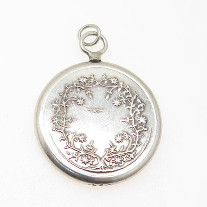 925 Sterling Silver Vintage Tree of Life Eagle Bird Interchangeable Fob