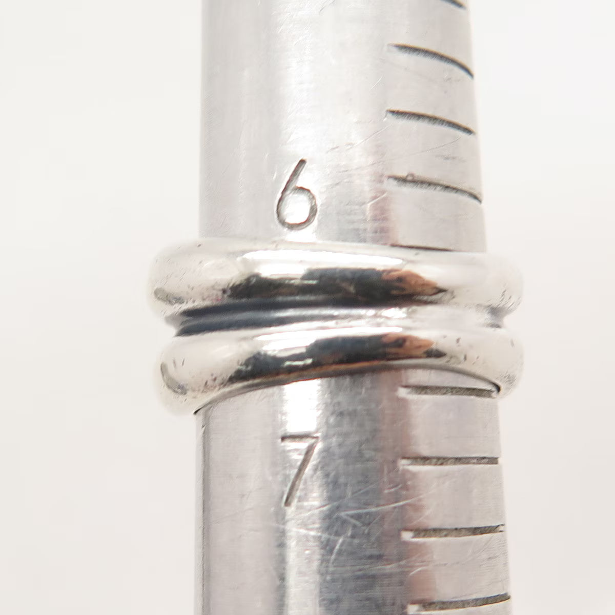 925 Sterling Silver Vintage Concave Ring Size 6.5