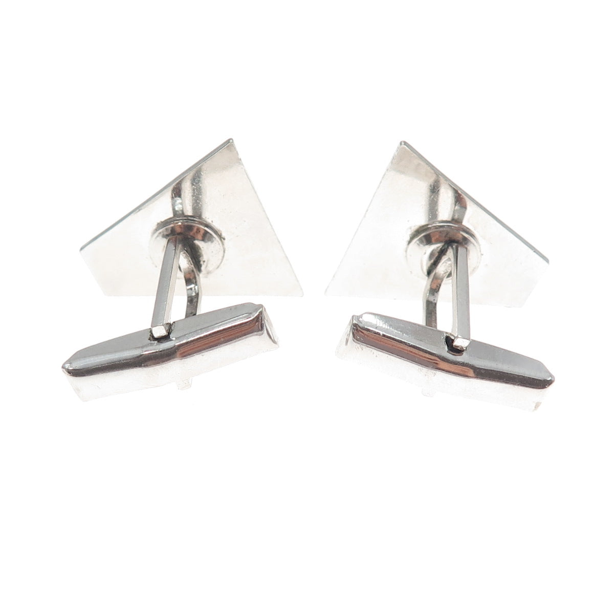 925 Sterling Silver Vintage T2 Modernist Cufflinks