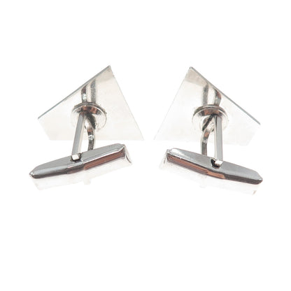 925 Sterling Silver Vintage T2 Modernist Cufflinks
