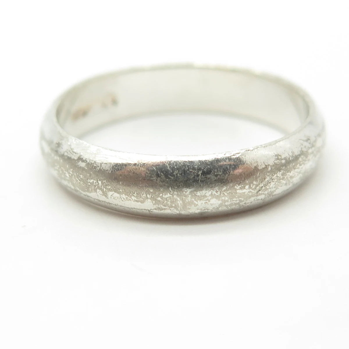 925 Sterling Silver Vintage Classic Wedding Band Ring Size 11