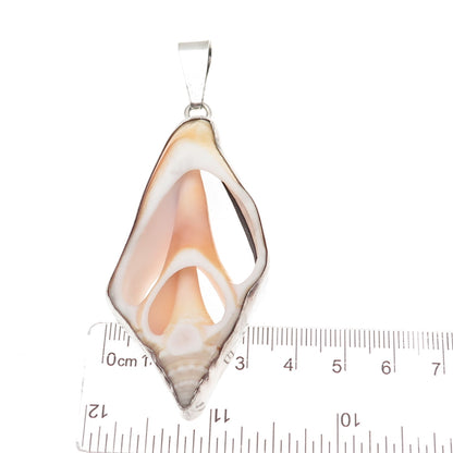 950 Silver Vintage Seashell Large Pendant