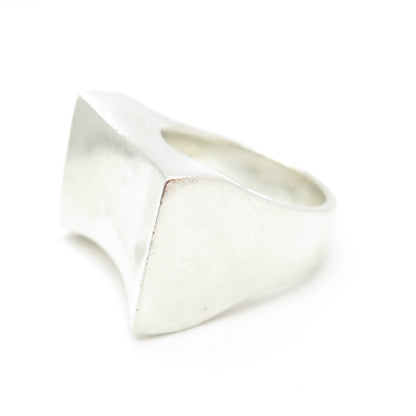925 Sterling Silver Vintage Modernist Ring Size 6.25