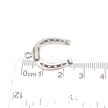 925 Sterling Silver Vintage Horseshoe Good Luck Mini Charm Pendant