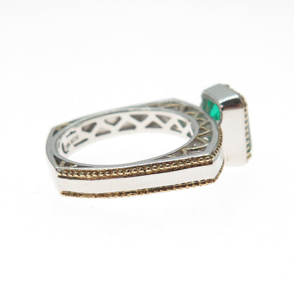 MICHAEL VALITUTTI Gems En Vogue Sterling Chrome Diopside Sapphire Ring Size 6.25