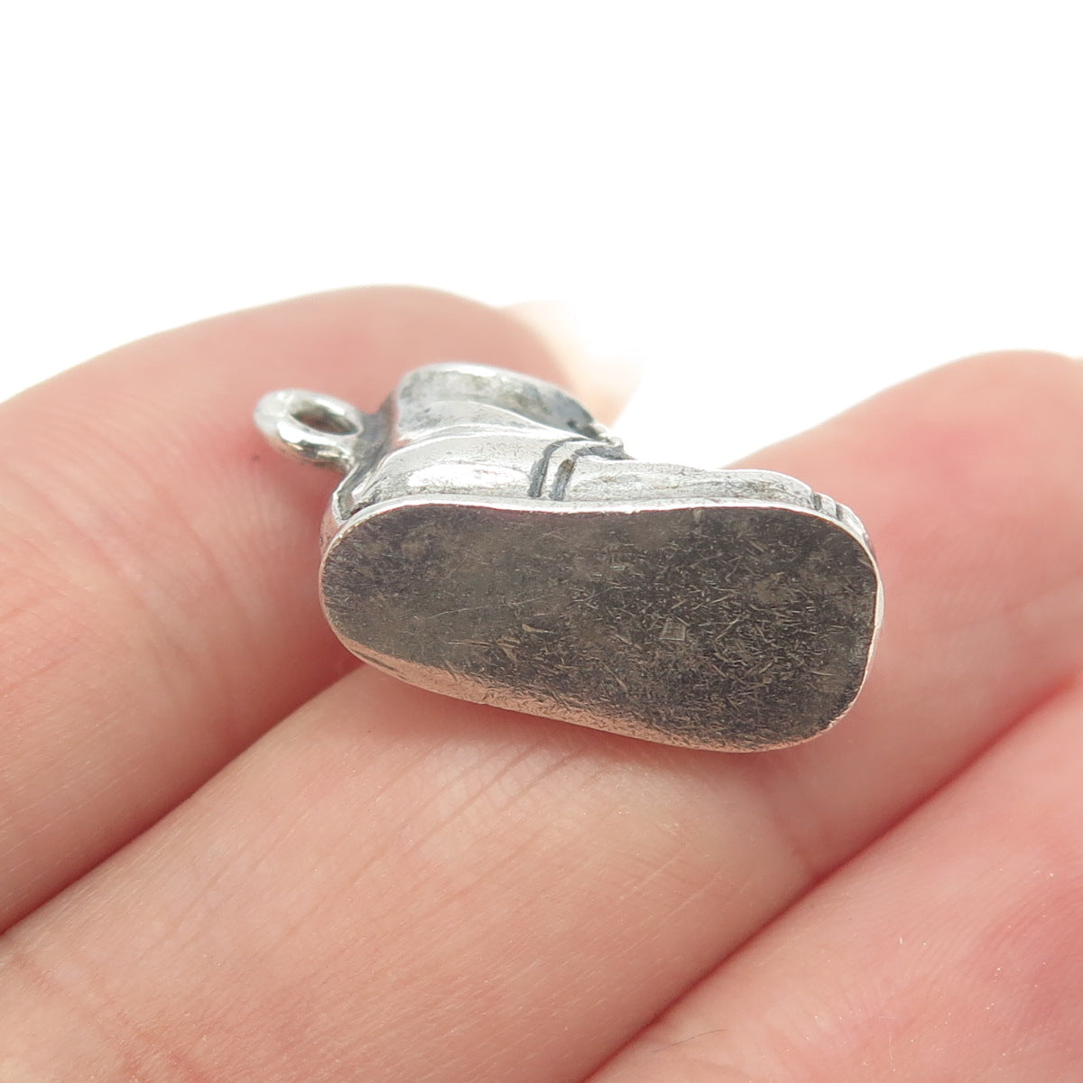 925 Sterling Silver Vintage Boot Shoe 3D Charm Pendant