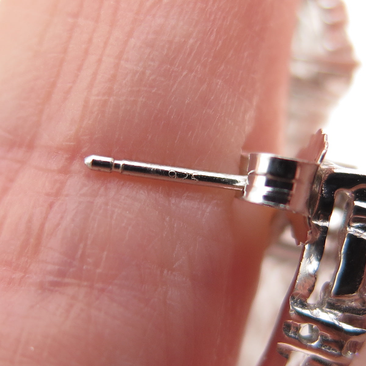 925 Sterling Silver Marquise Round & Radiant-Cut C Z Crescent Earrings