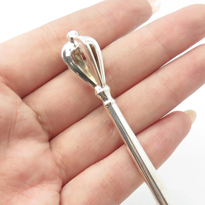 W & S SORENSEN 925 Sterling Silver Antique Art Deco Denmark Cage Spoon