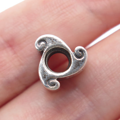 CHAMILIA 925 Sterling Silver Best Friends Celtic Triskelion Bead Charm