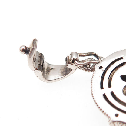 Judith Ripka 925 Sterling Silver Round-Cut C Z Letter D Initial Charm Pendant
