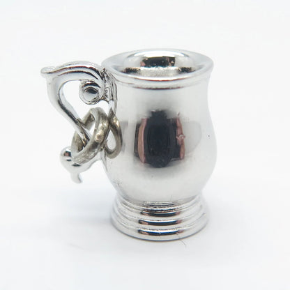925 Sterling Silver Vintage Creamer/Milk Pitcher Handmade Charm Pendant