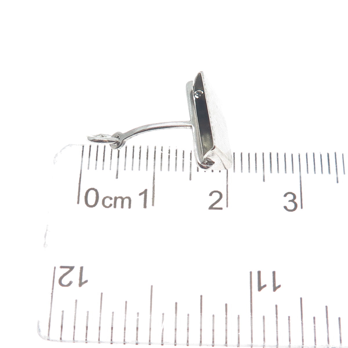 925 Sterling Silver Antique Dust Scoop Minimalist Charm Pendant