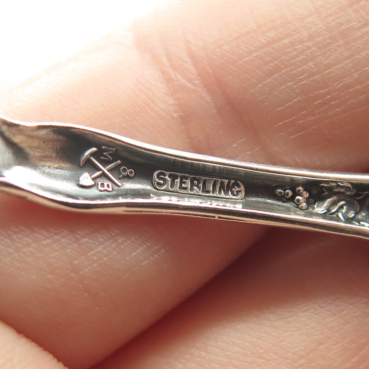 925 Sterling Silver Antique Joseph Mayer & Bros. Los Angeles Demitasse Spoon