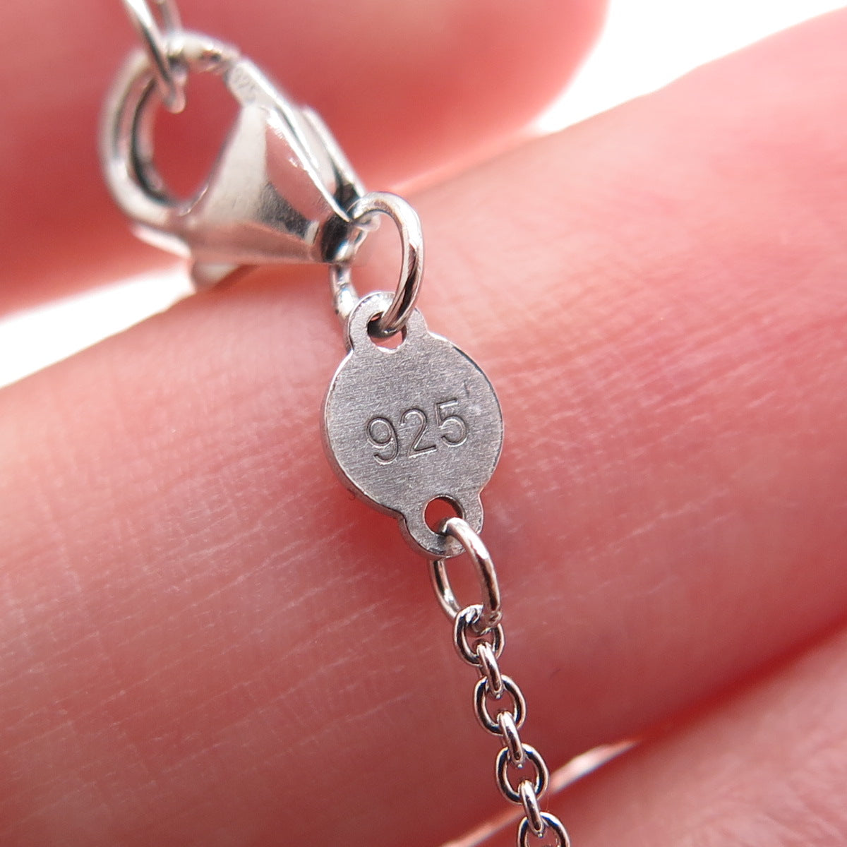 SYLVIA TOLEDANO Sterling Silver 2-Tone C Z North Star Cable Chain Necklace 18"