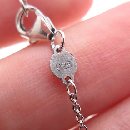 SYLVIA TOLEDANO Sterling Silver 2-Tone C Z North Star Cable Chain Necklace 18"