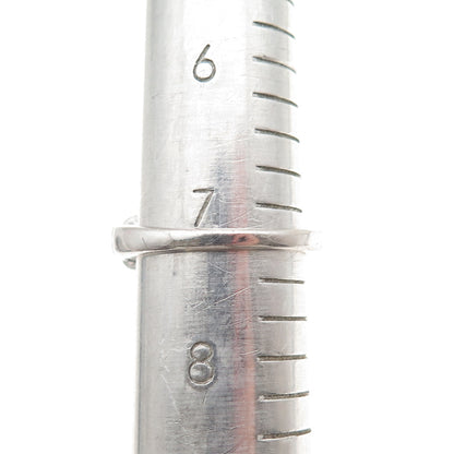 RJ GRAZIANO 925 Sterling Silver Real Blue Topaz & C Z Ring Size 7.25