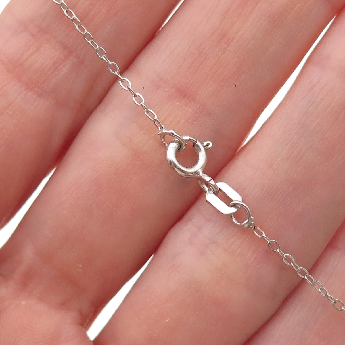Chuck Clemency 925 Sterling Silver Real Tanzanite Cross Cable Chain Necklace 20"
