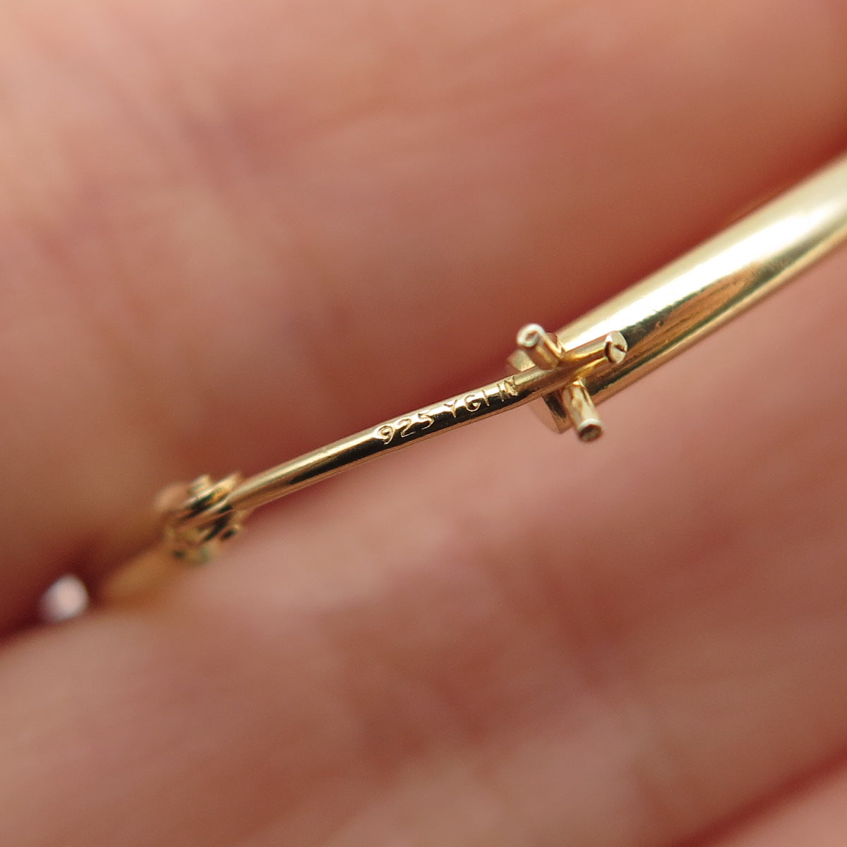 925 Sterling Silver Gold Plated Hoop Earrings