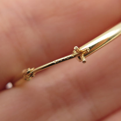 925 Sterling Silver Gold Plated Hoop Earrings