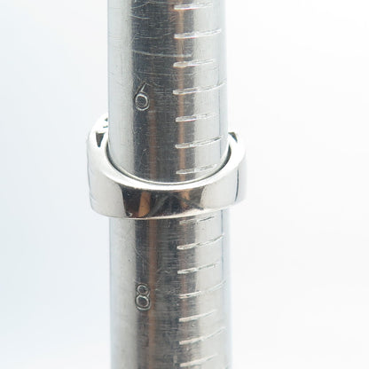 CHUCK CLEMENCY 925 Sterling Silver Real Round-Cut Iolite Cluster Ring Size 7.25