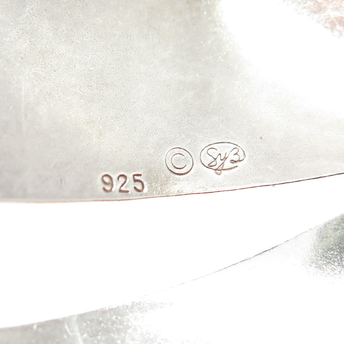SUZENNE SYZ 925 Sterling Silver Vintage Modernist Handmade Pin Brooch