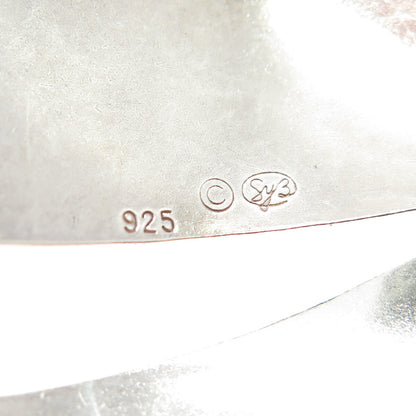 SUZENNE SYZ 925 Sterling Silver Vintage Modernist Handmade Pin Brooch