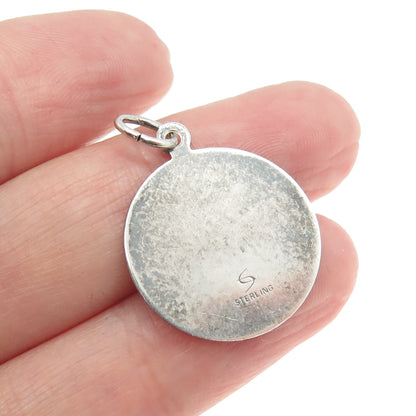 925 Sterling Silver Vintage "Number 1 Grandma" Charm Pendant