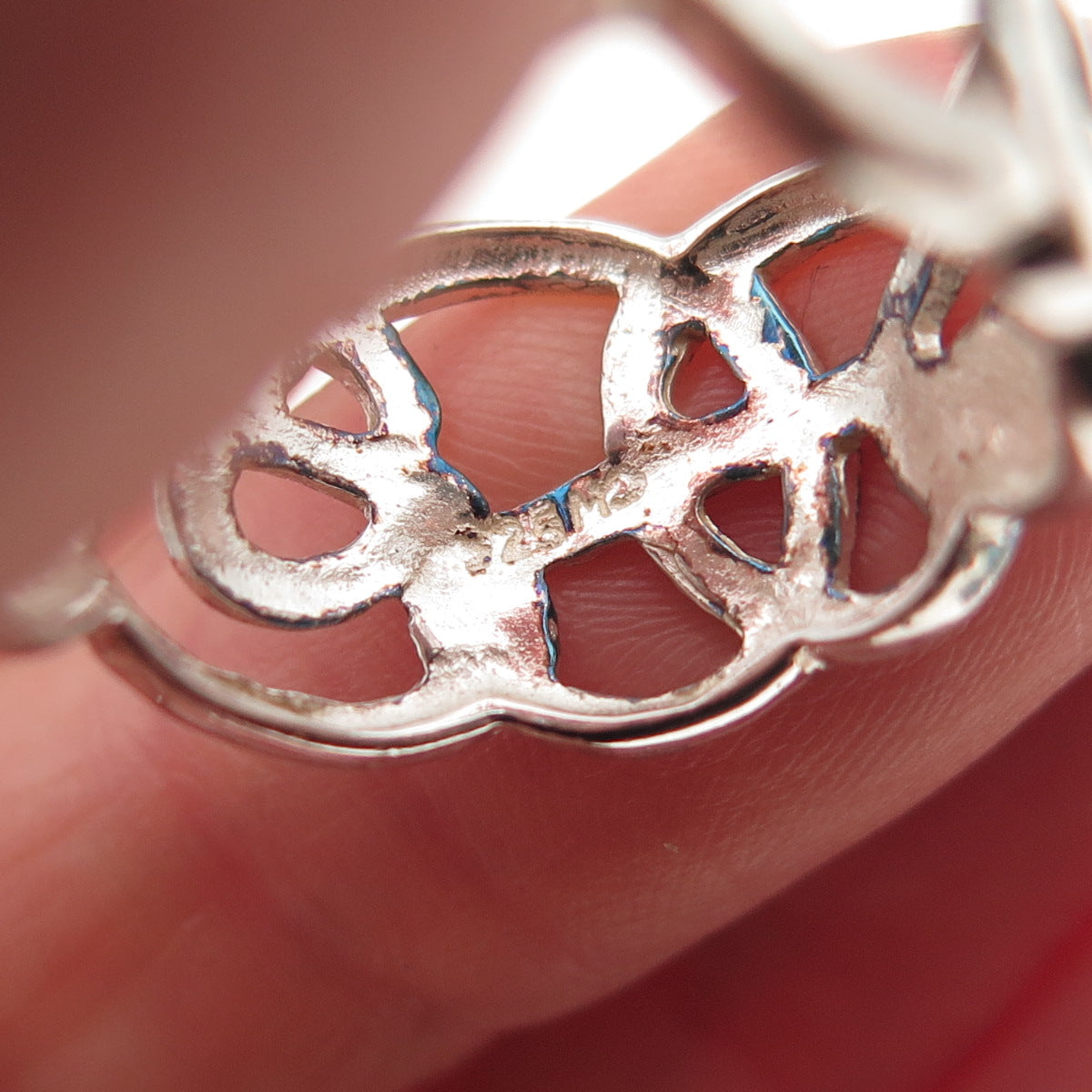 Charles Winston 925 Sterling Silver Vintage Celtic Knot Ring Size 8