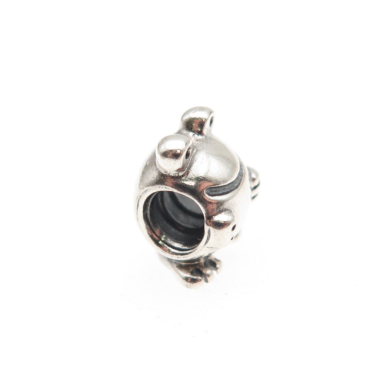 Pandora 925 Sterling Silver Frog Slide Bead Charm