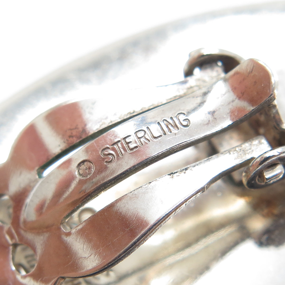BAYANIHAN 925 Sterling Silver Vintage Modernist Earrings