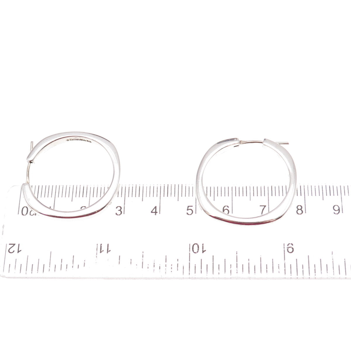 Tiffany & Co. 925 Sterling Silver Vintage Hoop Earrings