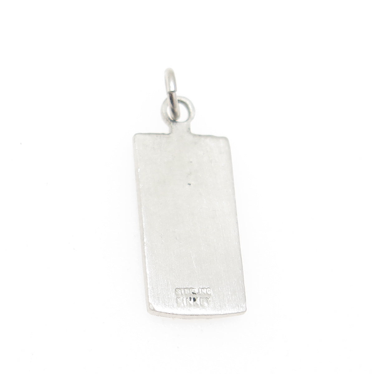 KINNEY Sterling Silver Vintage Enamel Hershey's Chocolate Bar Minimalist Pendant