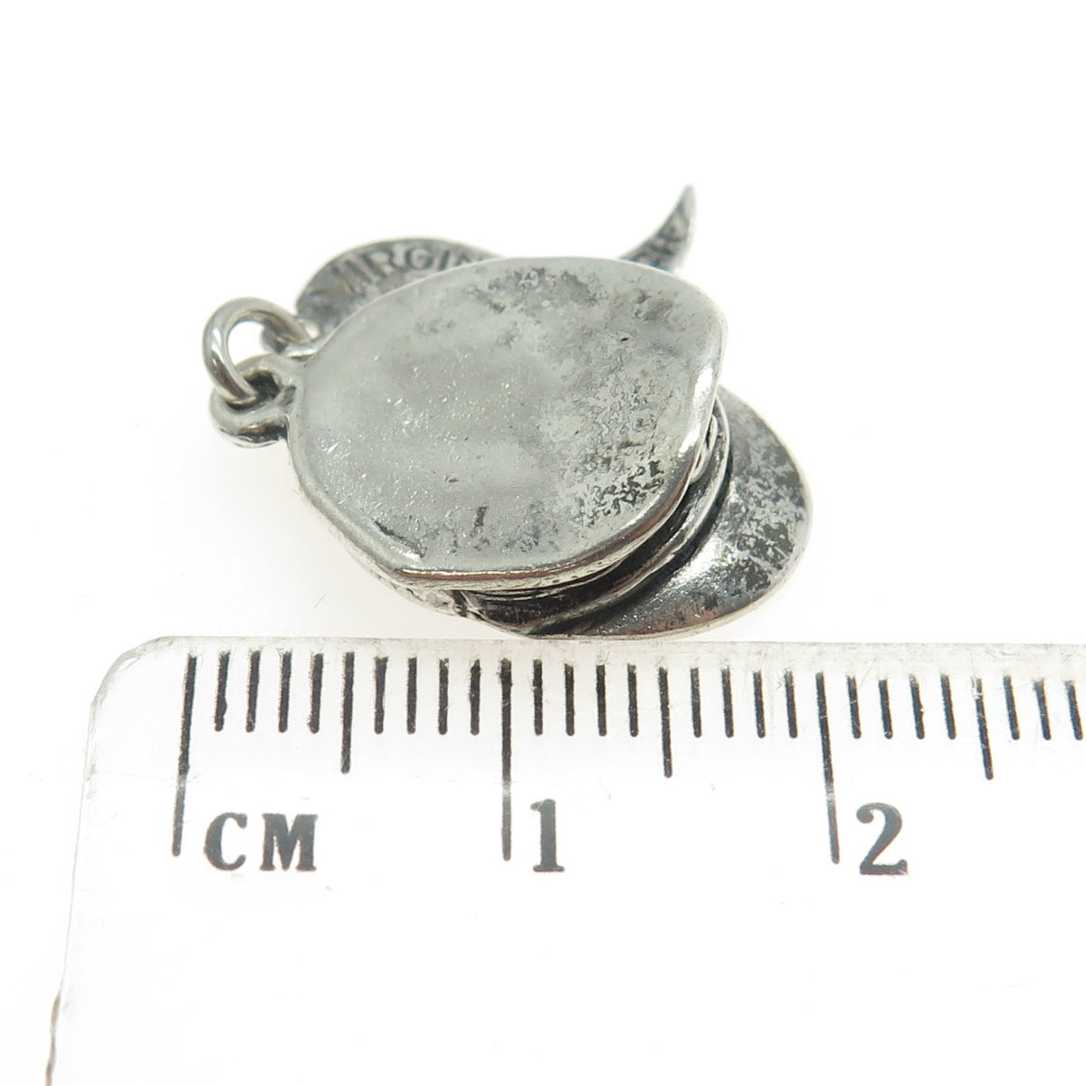 PACIFIC JEWELRY 925 Sterling Silver Vintage Captain's Cap 3D Charm Pendant