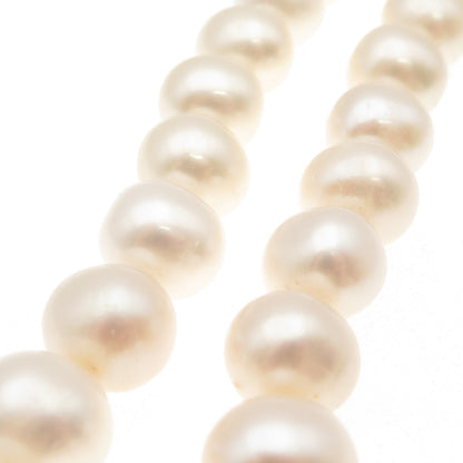LUCAS LAMETH 925 Sterling Silver Vintage Real Baroque Pearl Beaded Necklace 20"