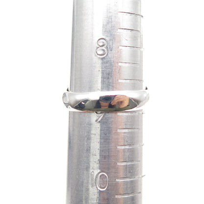 925 Sterling Silver Vintage Pentagram Oxidized Biker Ring Size 9