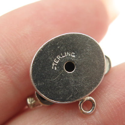 925 Sterling Silver Antique Art Deco "I Love You" Rotary Telephone Pendant