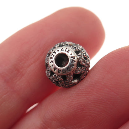 Pandora 925 Sterling Silver C Z Essence Appreciation Slide Bead Charm