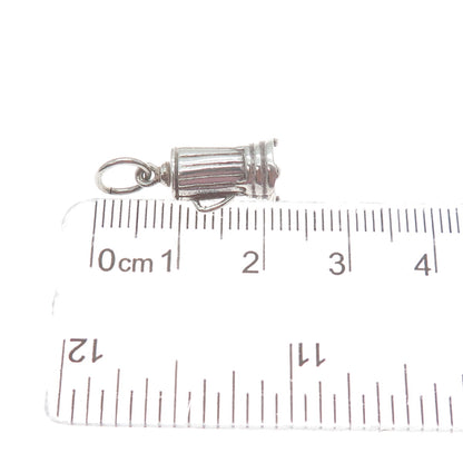 REO CO. 925 Sterling Silver Vintage Blender Minimalist 3D Charm Pendant