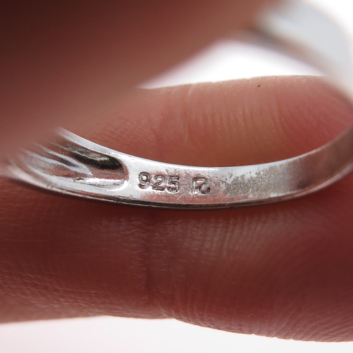 ROSS SIMONS 925 Sterling Silver Vintage Real Sapphire & Blue Topaz Ring Size 8