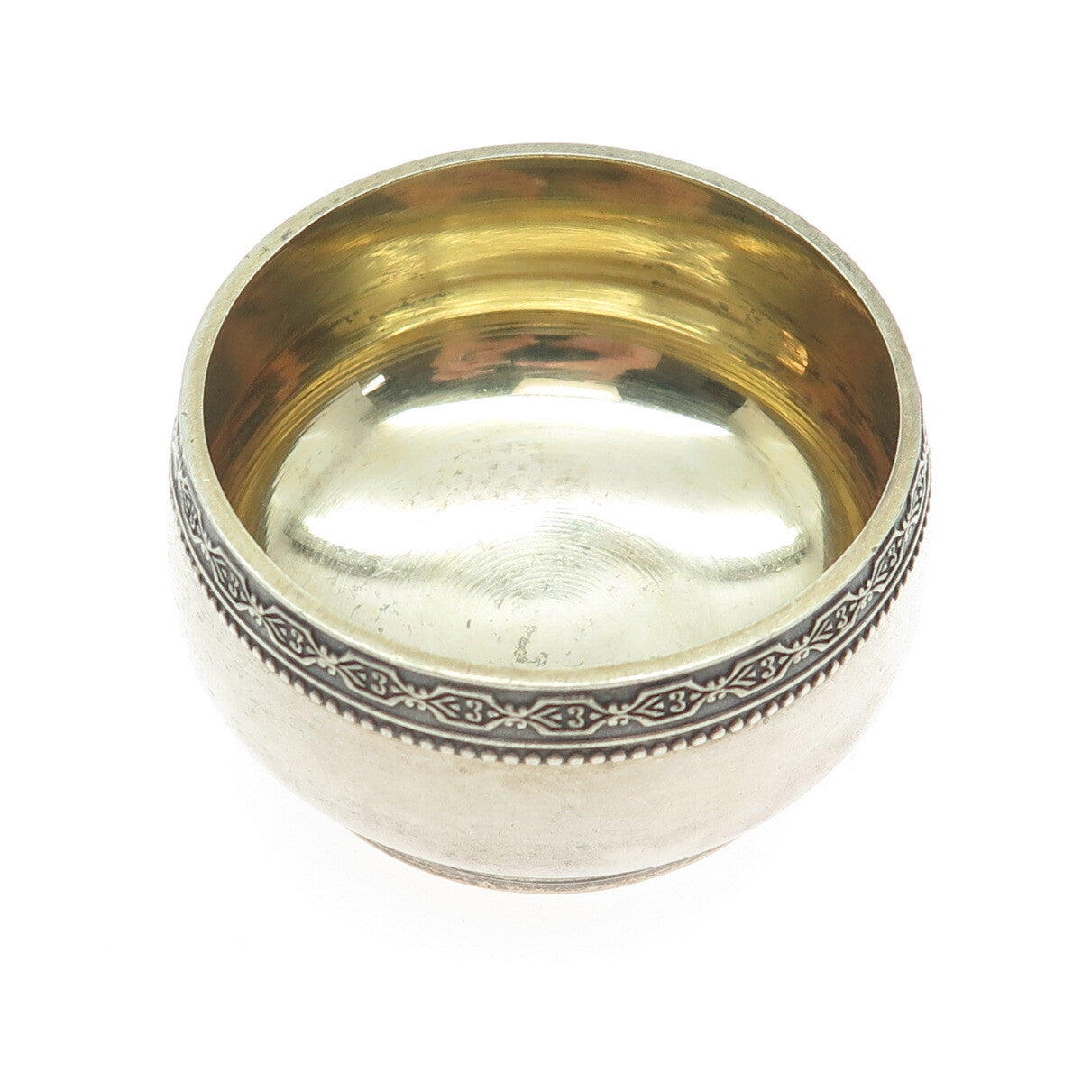 Tallinn Jewelry Factory 875 Silver Antique Estonian Oxidized Saltcellar