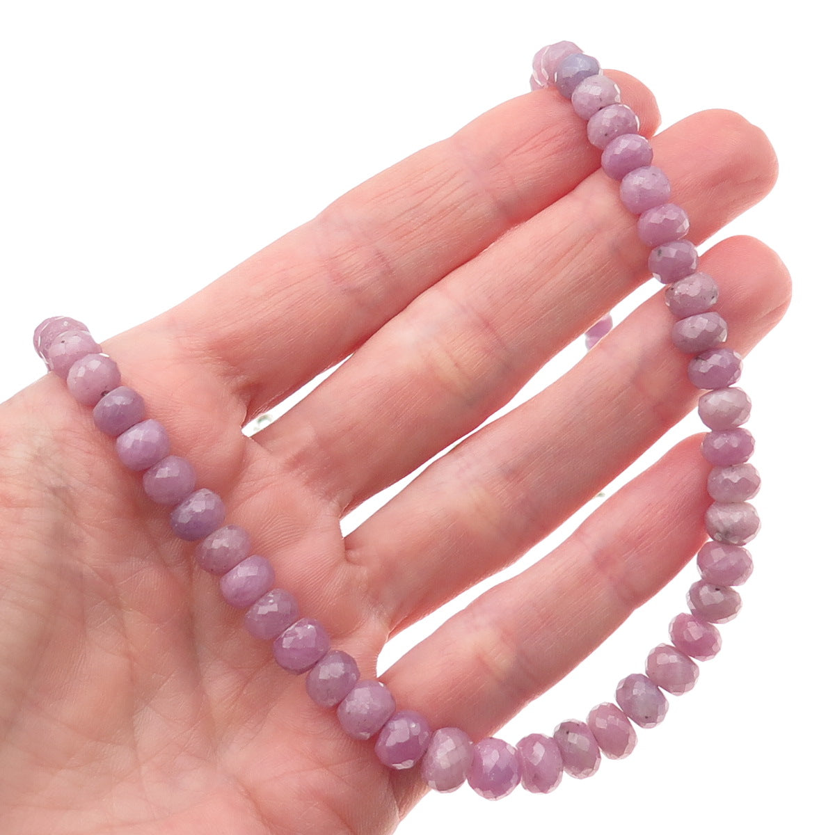 Jay King Desert Rose 925 Sterling Vintage Real Lavender Sapphire Necklace 18-20"
