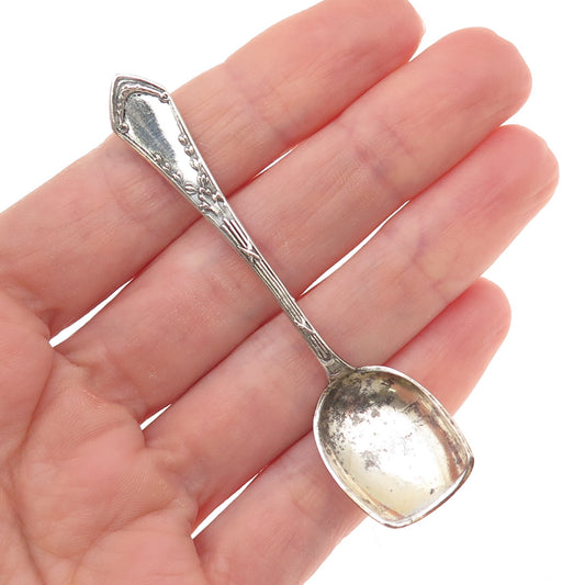 84 Silver Antique Victorian European Salt & Spices Spoon