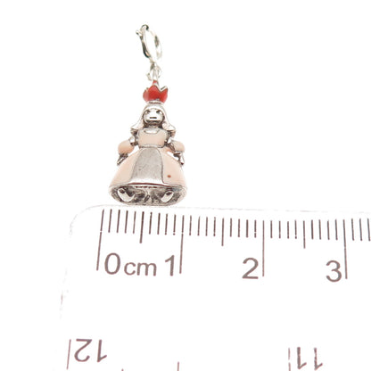 Thomas Sabo Sterling Silver Vintage Enamel Princess Spring Ring Charm Pendant