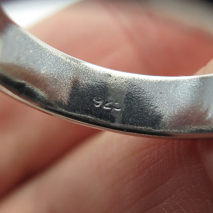 925 Sterling Silver Vintage "Keep F.cking Going" Oxidized Band Ring Size 6.5