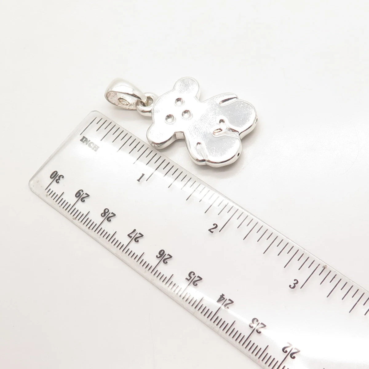 925 Sterling Silver Vintage Bear Pendant