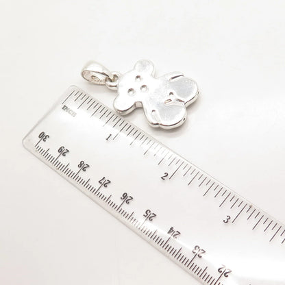 925 Sterling Silver Vintage Bear Pendant