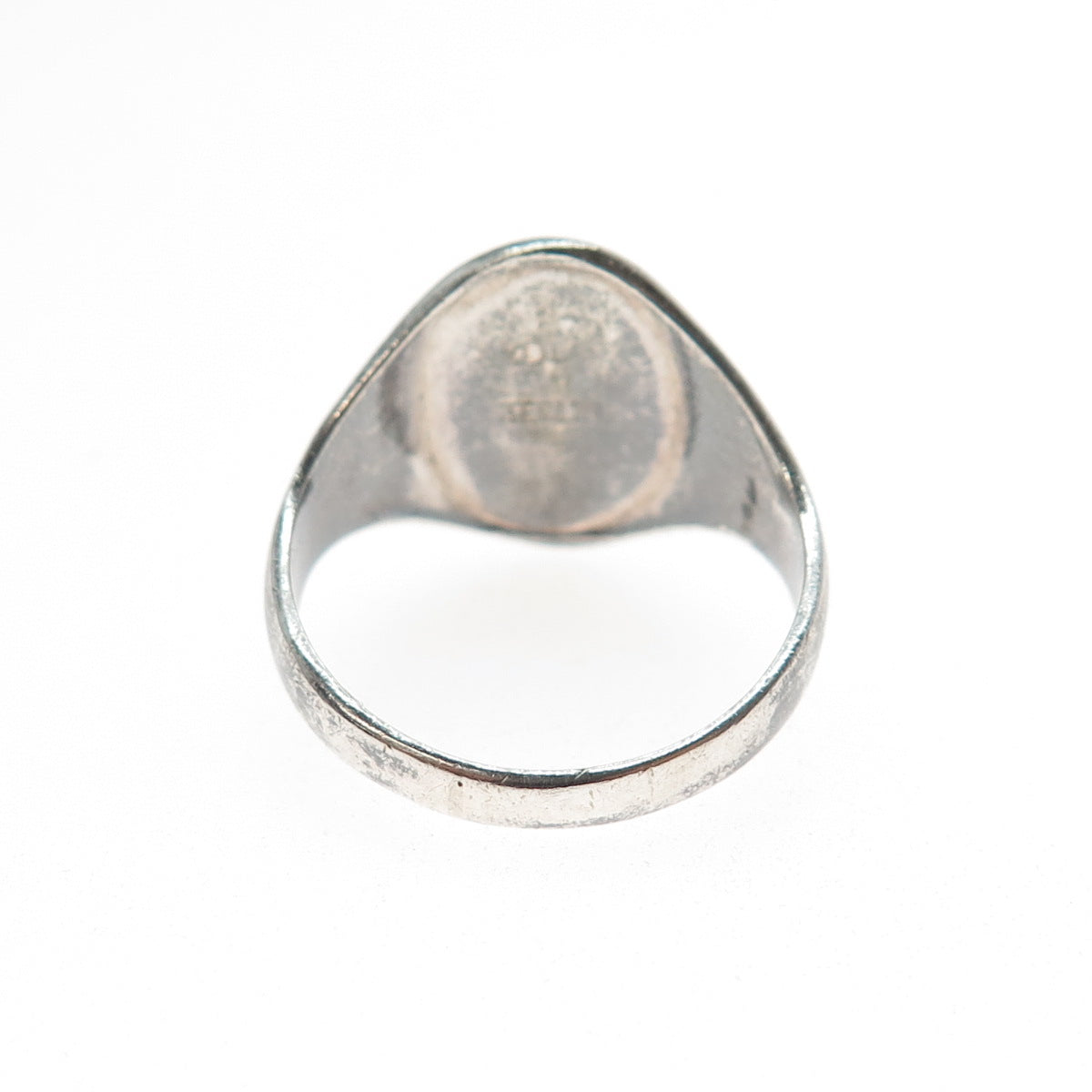 925 Sterling Silver Vintage YDL Enamel St. Francis College Ring Size 9.25